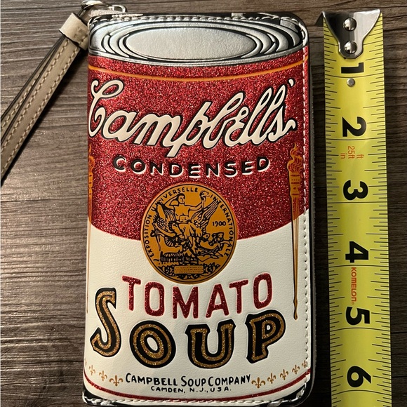 Coach Andy Warhol Campbell's Tomato Soup Can Wallet RARE 6x4 - Picture 7 of 8